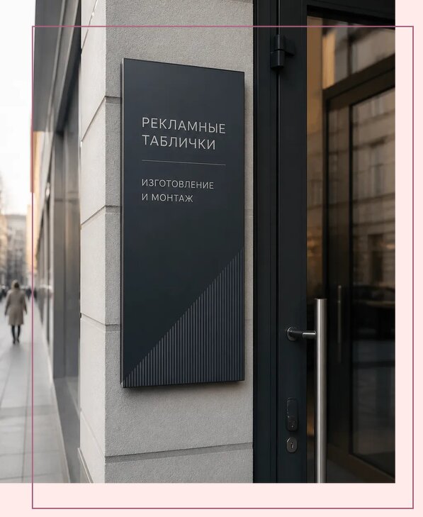Рекламные таблички в Пятигорске по цене от 4623 р. | Аванза-Птг